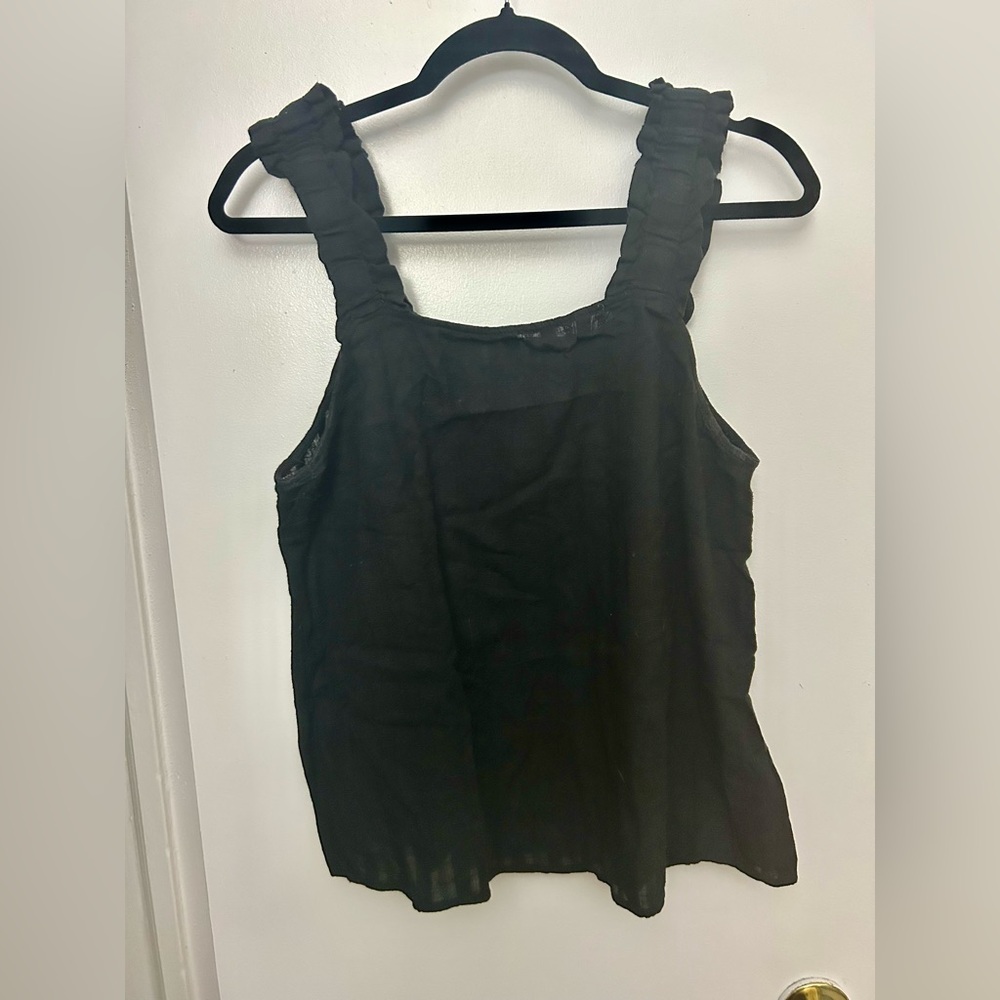 Black Flowy Tank Top
